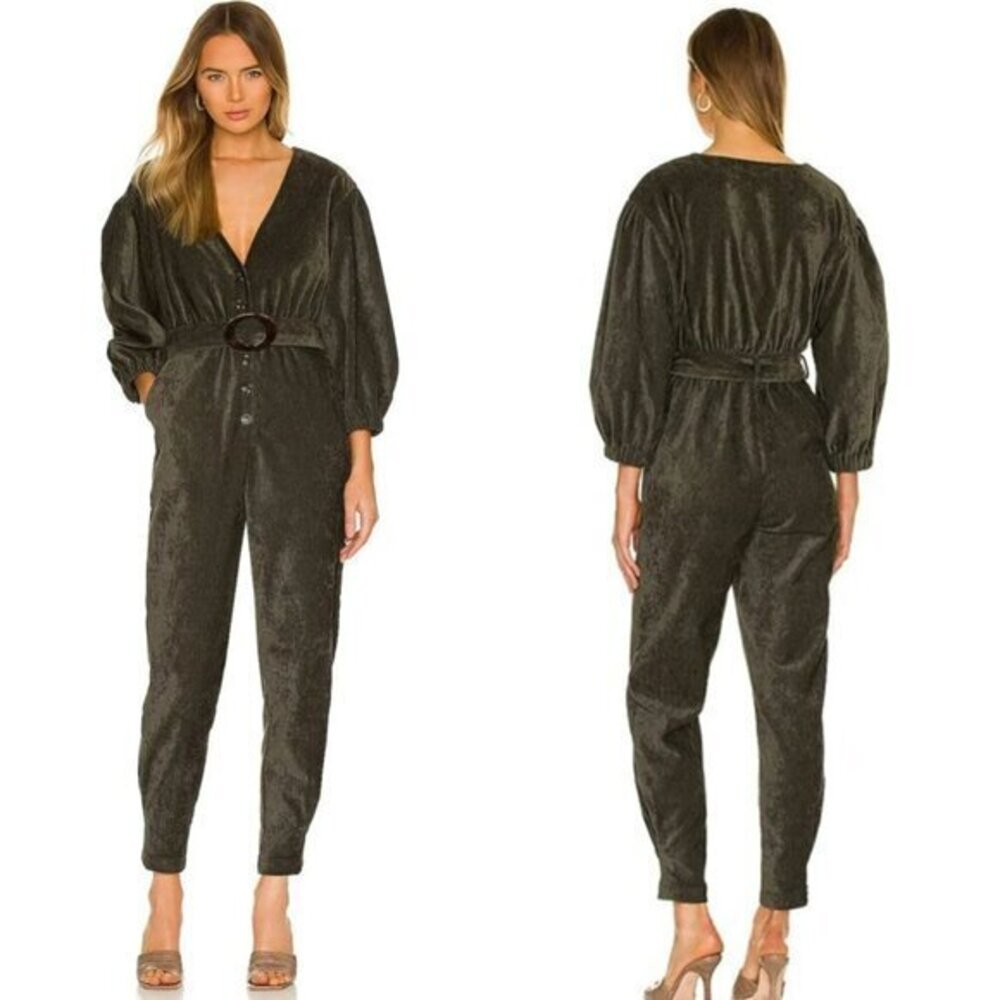 Tularosa Meira Jumpsuit in Olive Green